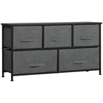 Chest Of Drawers, 5 Drawer Fabric Dresser For Bedroom