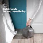 Faux Leather Weighted Door Stop | Grey