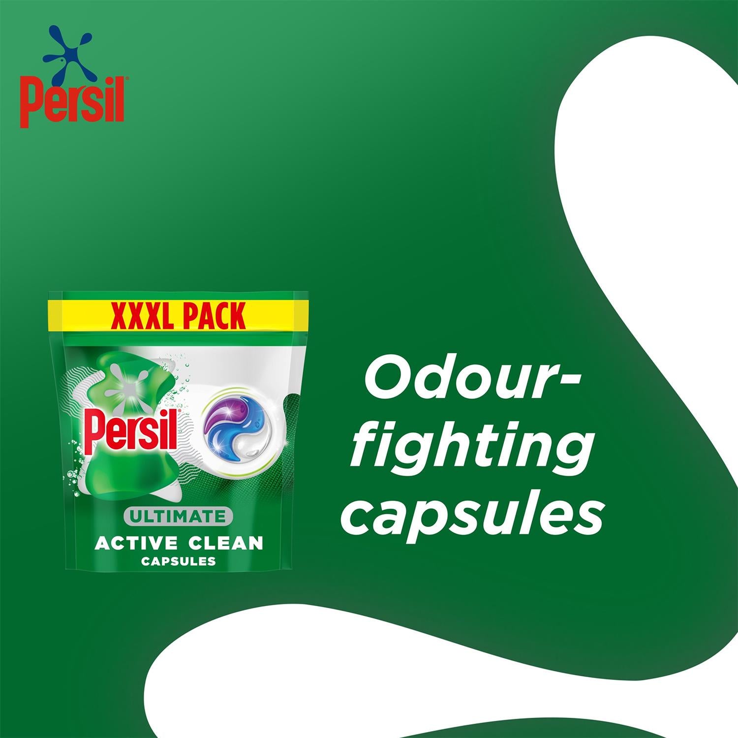 Ultimate Washing Capsules Active Clean Stain Removal 54 Washes, 3 Pack
