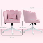 Armless Desk Chair | Pink