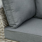 Patio Rattan Sofa Set W/ Ice Bucket