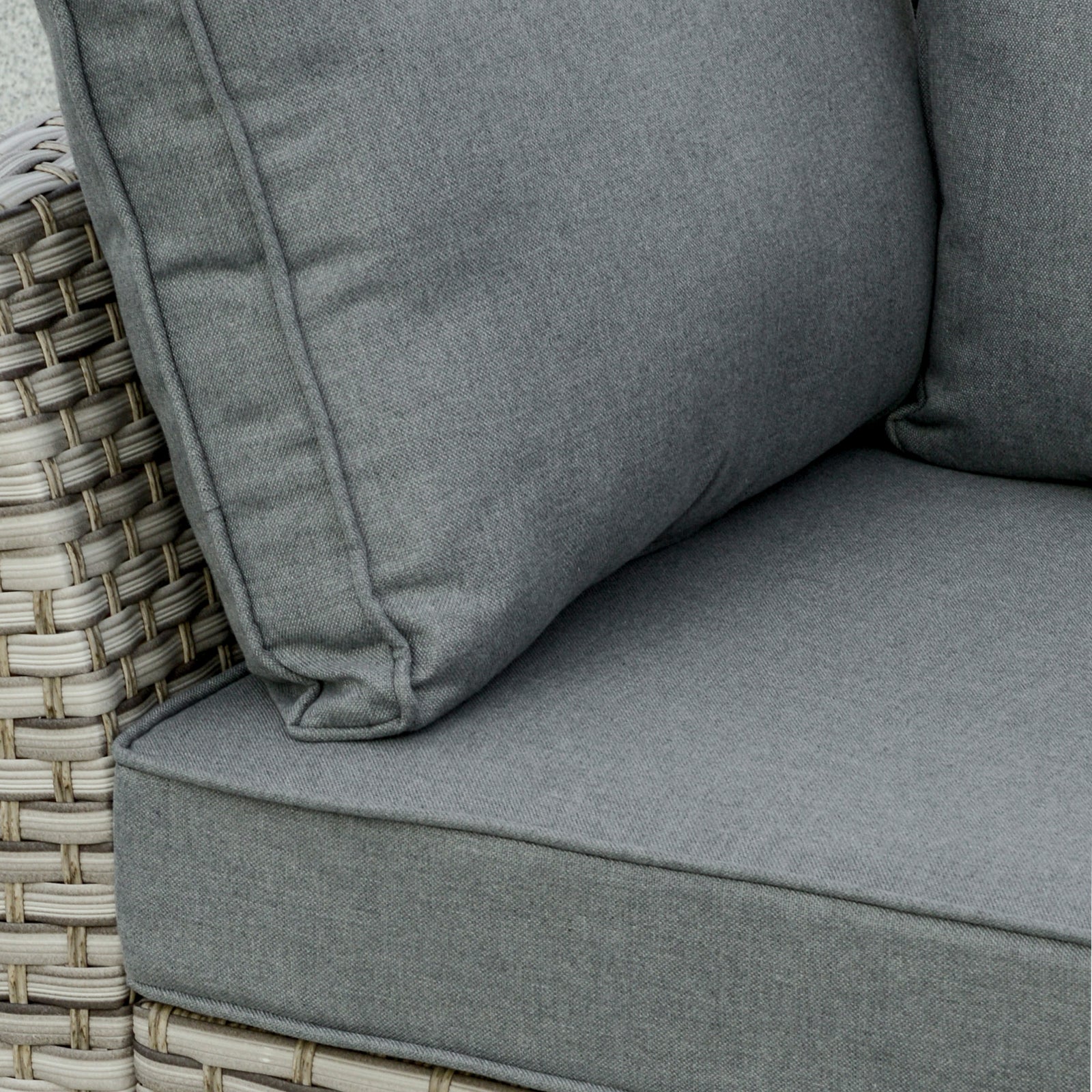 Patio Rattan Sofa Set W/ Ice Bucket