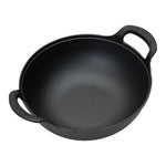 32cm/34cm/36cm Dia Cast Iron Wok With Dual Handles | Medium