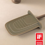 Silicone Toilet Brush, Floor Or Self-adhesive Slim Chrome Flat Collection