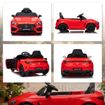 Kids Electric Car Licensed Mercedes Amg, 12v Ride On Car | Red