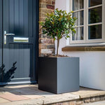 Zinc Galvanised Square Planter | 40cm x 40cm x 40cm | Grey