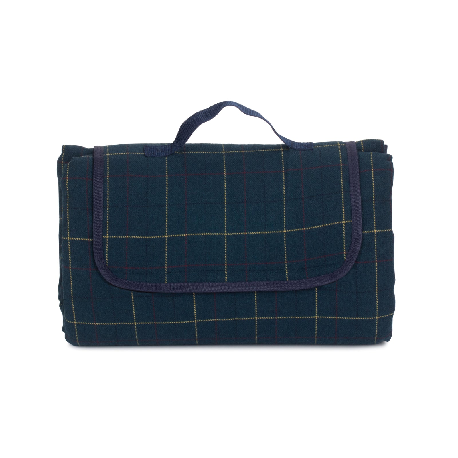 Luxury Blue Tweed Picnic Blanket