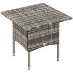 Pe Rattan Coffee Table, Patio Side Table