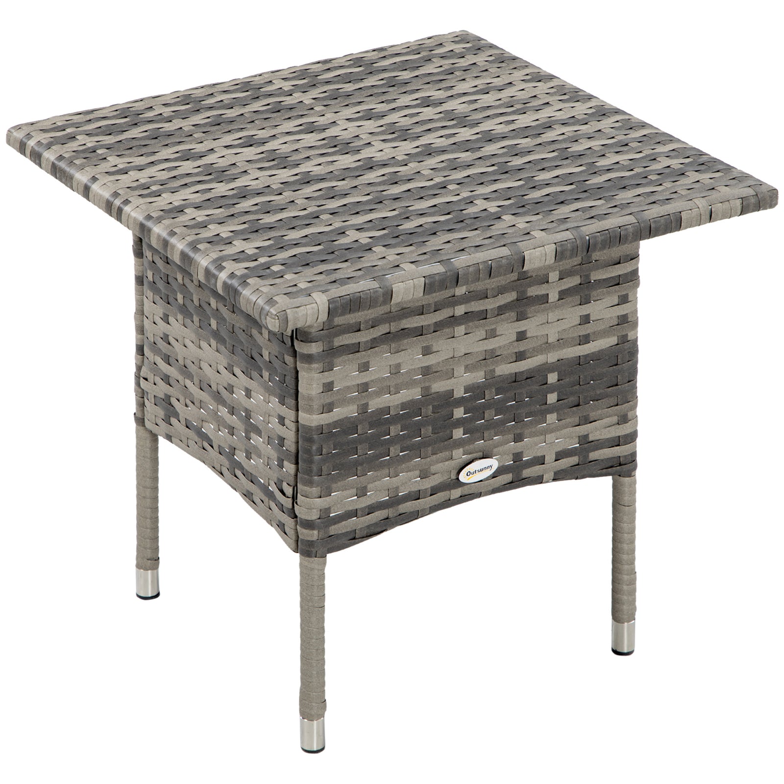 Pe Rattan Coffee Table, Patio Side Table