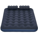 King Size Air Bed With 2 Pillows | Blue
