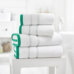 Delamere 100% Cotton Zero Twist Towels – Ultra-soft 600gsm Luxury | Hand Towel | Green