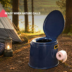 Hillington Portable Outdoor Toilet With Lid