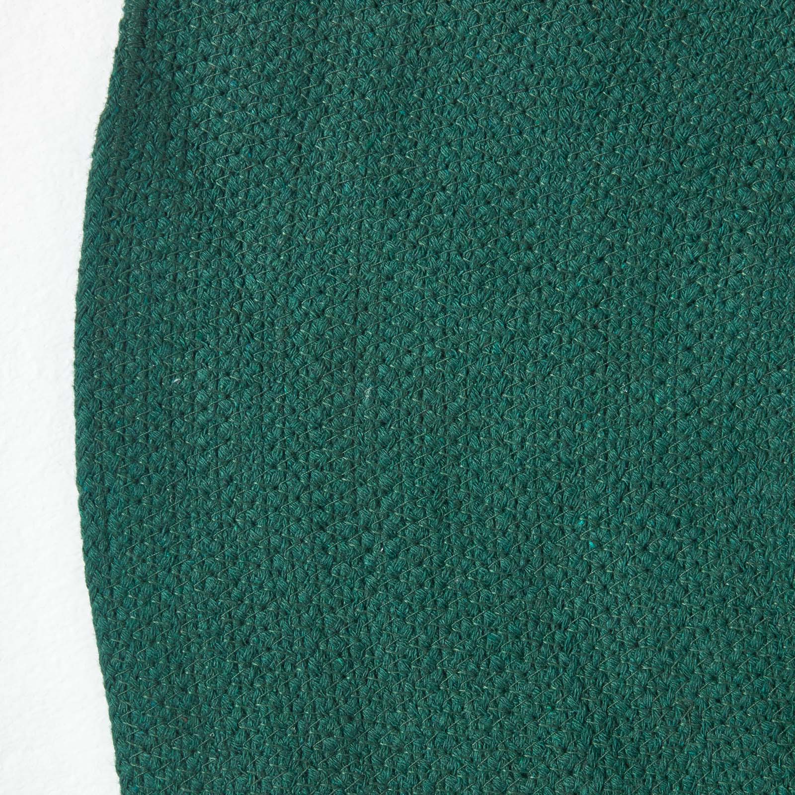 Handmade Woven Braided Oval Rug | 170cm | Forest Green