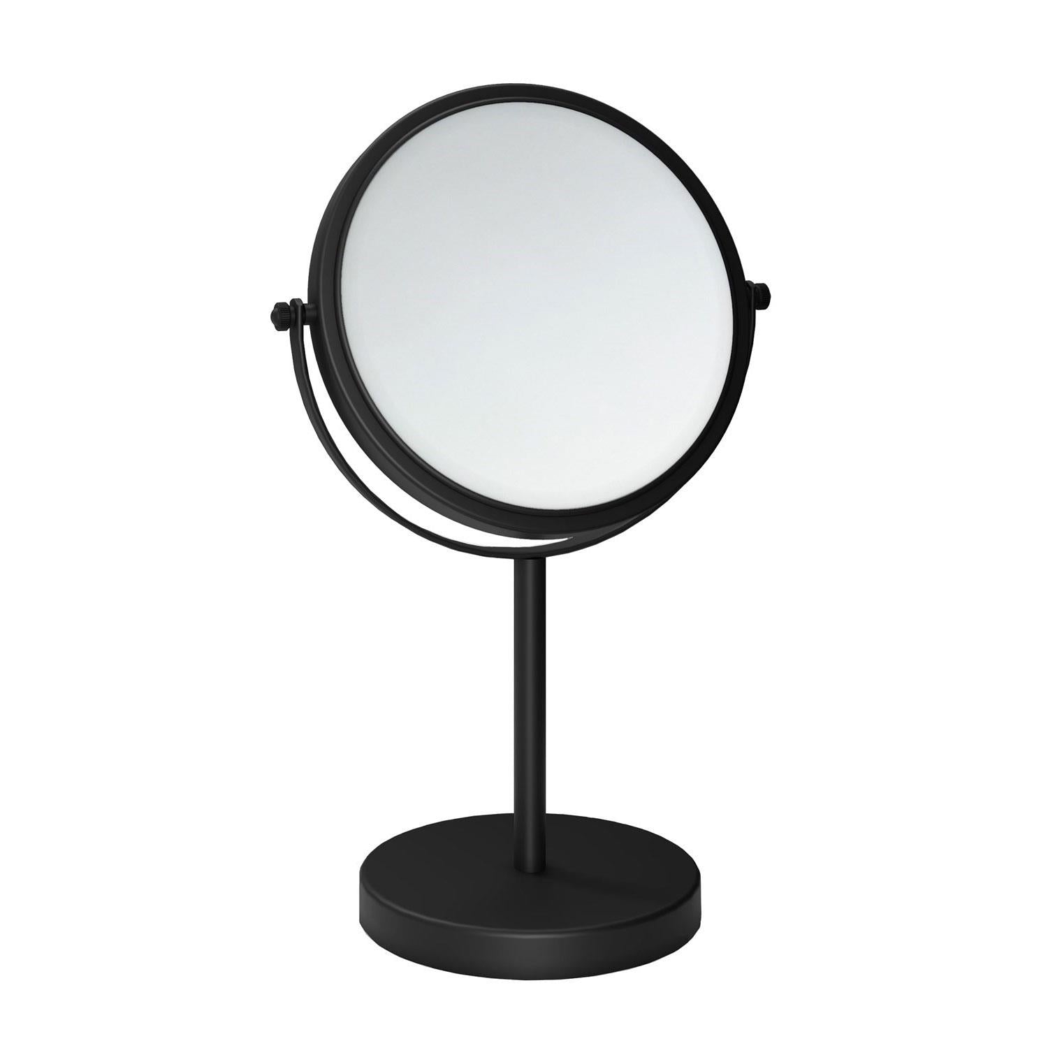 Magnifying Mirror Freestanding X1/x5 Matt Black Architect Collection