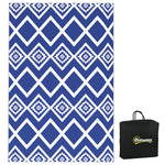 Reversible Rug W/ Carry Bag 182x274cm Blue