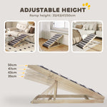 Dog Ramp For Couch, 4 Adjustable Height Dog Climbing Ladder For Bed