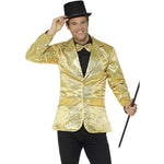 Sequin Jacket, Mens | Medium | Gold