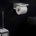 Toilet Roll Holder, Silver Gloss, Wall-mounted, 13 Cm Collection The Grid