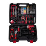 Breeins 12v Cordless Drill Tool Kit 113pcs With 2 Batteries & Accessories