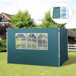 Gazebo Replacement Exchangeable Side Wall Panels W/ Window | Green