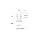 Towel Hook, Robe Hook, Coat Hook, Copper Pvd, Architect S+ Collection