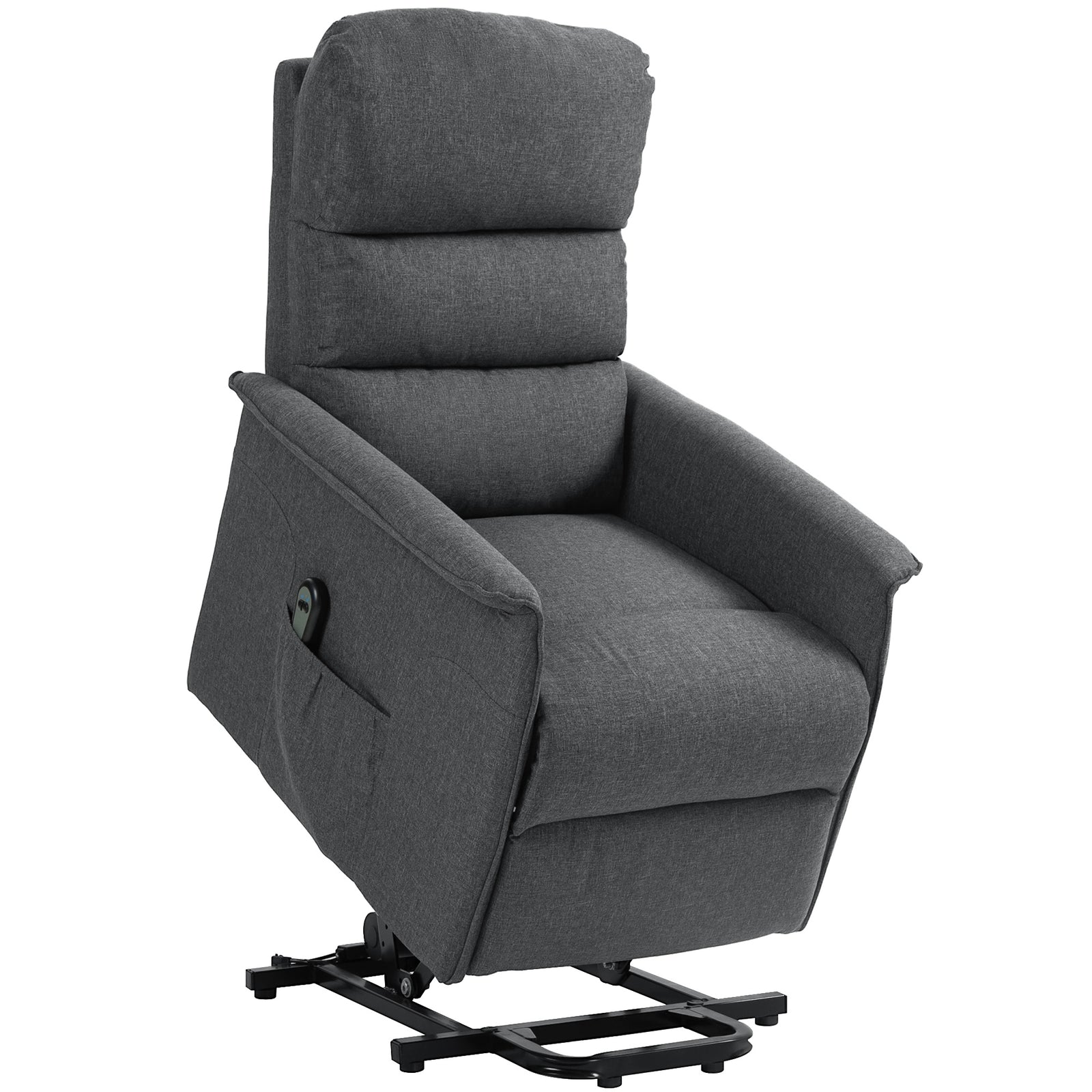 Power Lift Recliner Electric Chair W/ Remote | Dark Grey