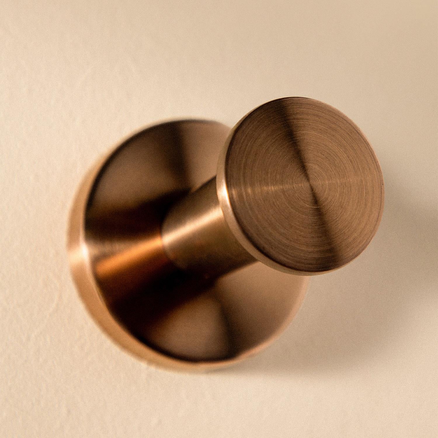 Towel Hook, Robe Hook, Coat Hook Brushed Gold Pvd Architect S+ Collection