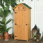 Wooden Garden Storage Shed Tool Storage Box | Brown
