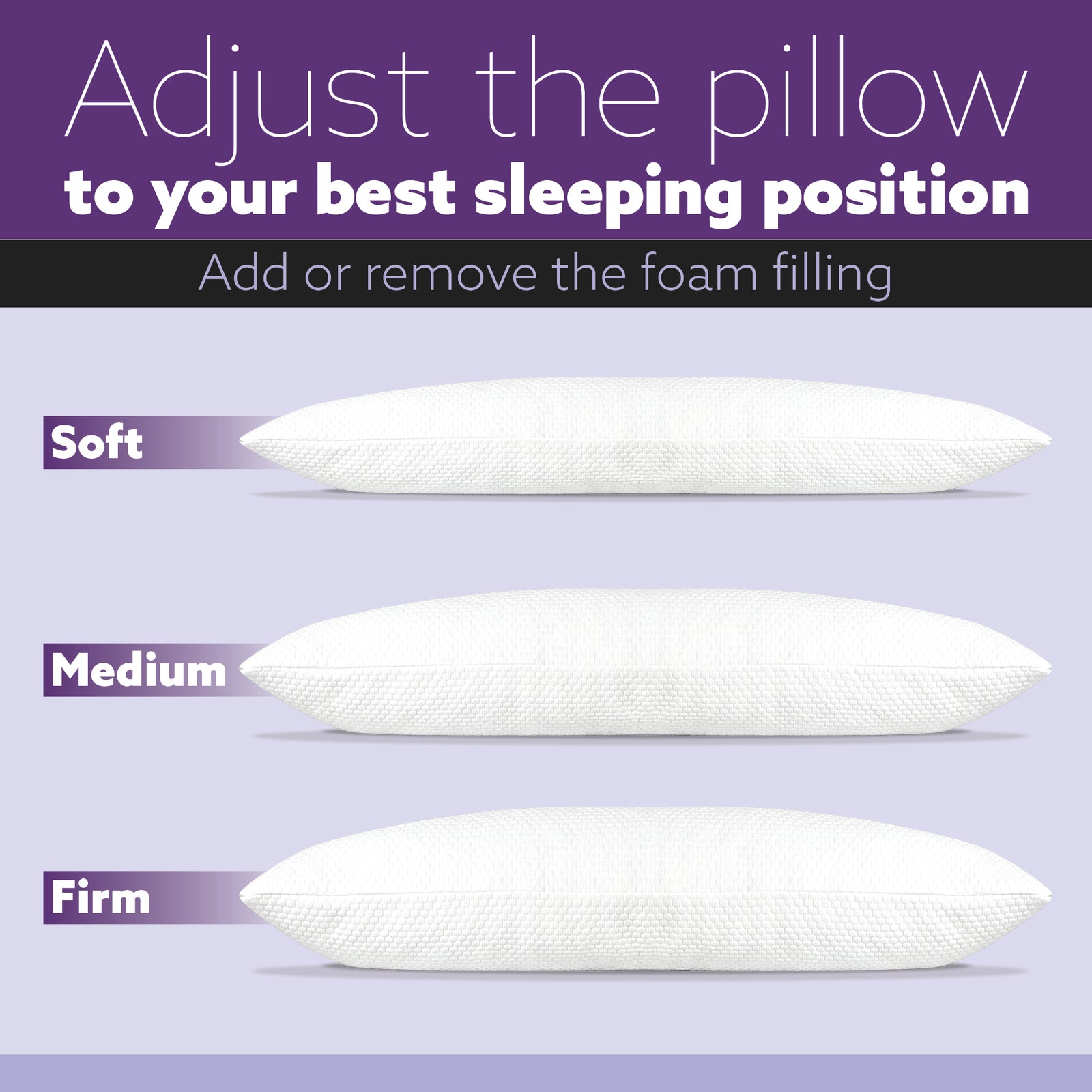 Bolster Long Full Body Cushion Pillow 120x40cm, Orthopaedic Shredded Memory Foam, Pregnancy & Side Sleepers Washable Cover