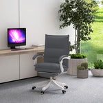 Faux Leather Massage Office Chair Heat | Charcoal Gray