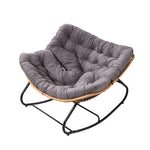 Modern Rocking Chair with Cushion – Large | Grey