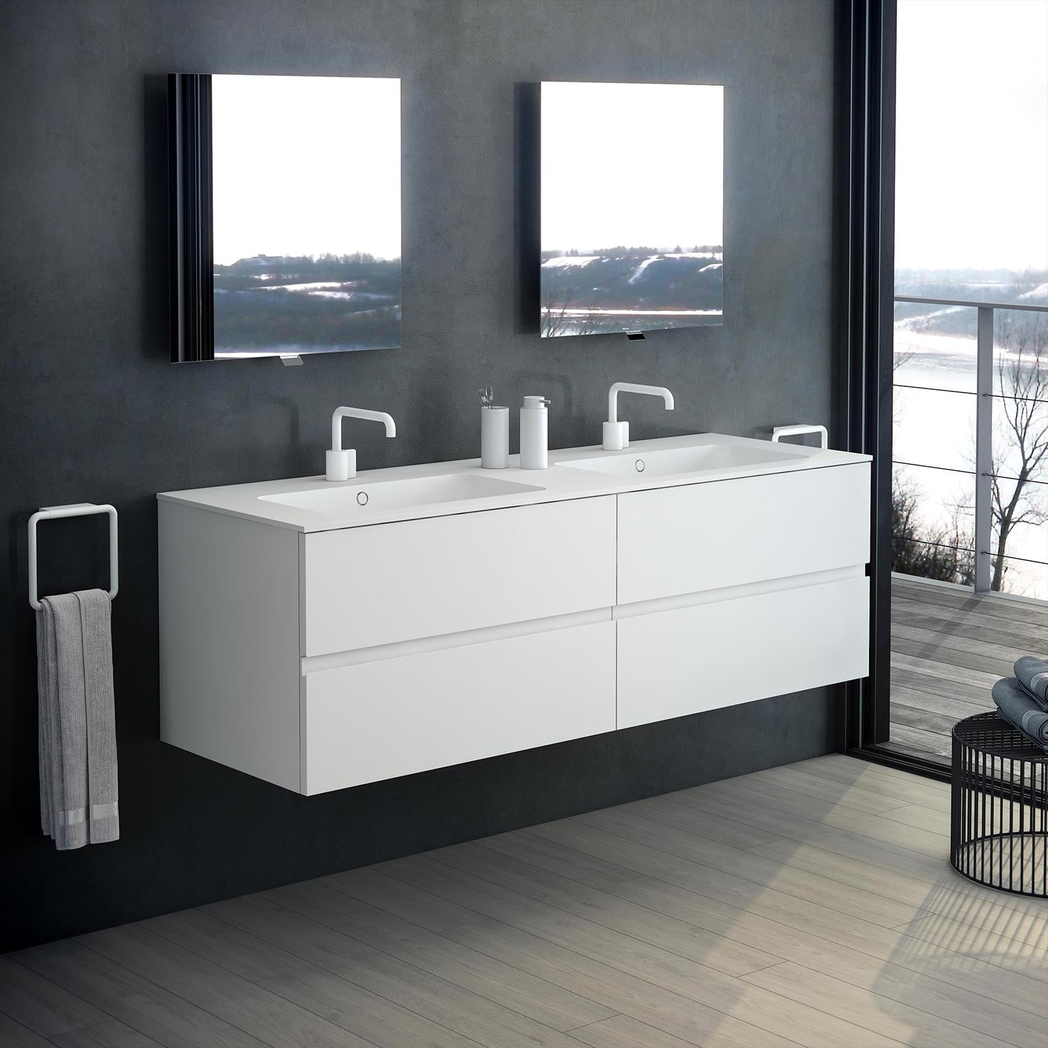 Dispenser, 16,7 X 8.3 X 6.2 Cm, Collection Bwc | Matte White