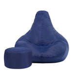 Recliner Indoor Outdoor Bean Bag Chair & Pouffe Chair | Navy Blue