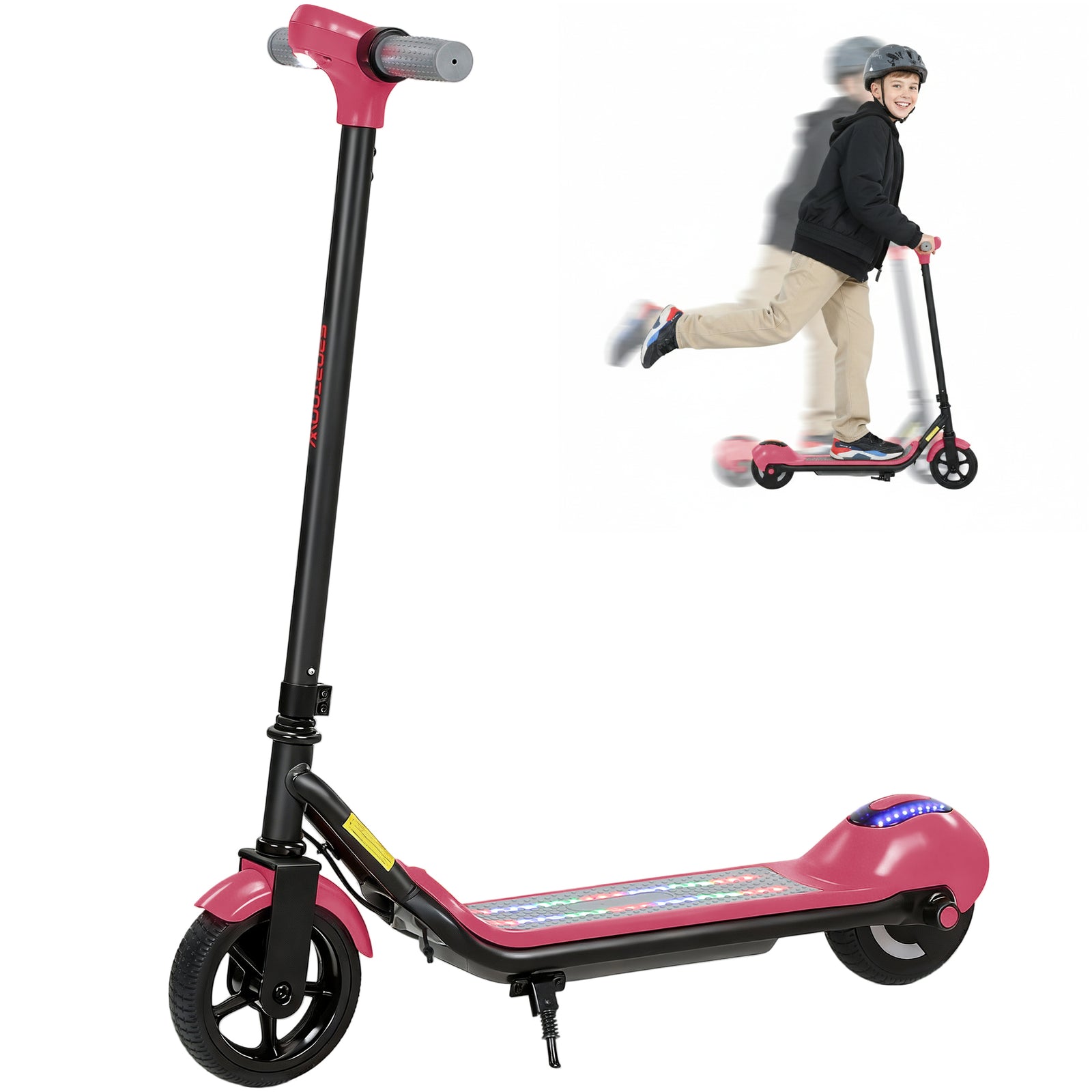 Electric Scooter, Lightweight E Scooter With Led Display | Pink