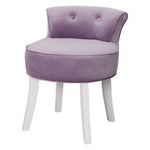 Upholstered Velvet Slipper Chair Slipper Bedroom Chair With Low Backrest