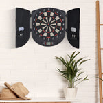 Electronic Dartboard 26 Games, 6 Darts Storage Cabinet