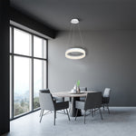Ring 40cm Led Designer Pendant Lamp A Stunning Centrepiece Formed From A Hypnotic White Circular 24w(120w) Led Hoop