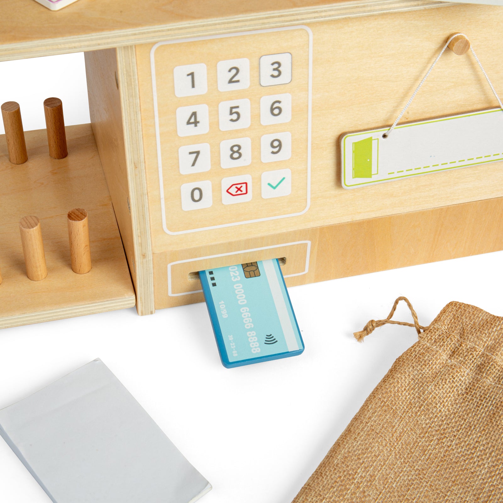20pc Wooden Post Office Set For Kids