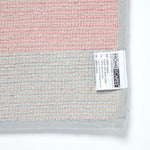 Pink And Grey Striped Cotton Bath Mat