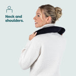 Livivo 1l Hot Water Bottle With Soft Removable Fleece Cover U Shaped Design