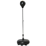 Punching Bag Set With Stand And 4-level Adjustable Height | Black