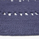 Crochet Braided Round Rug | 150cm | Navy Blue