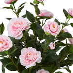 110cm H Artificial Camellia Tree Potted Plant Home Decoration | Pink