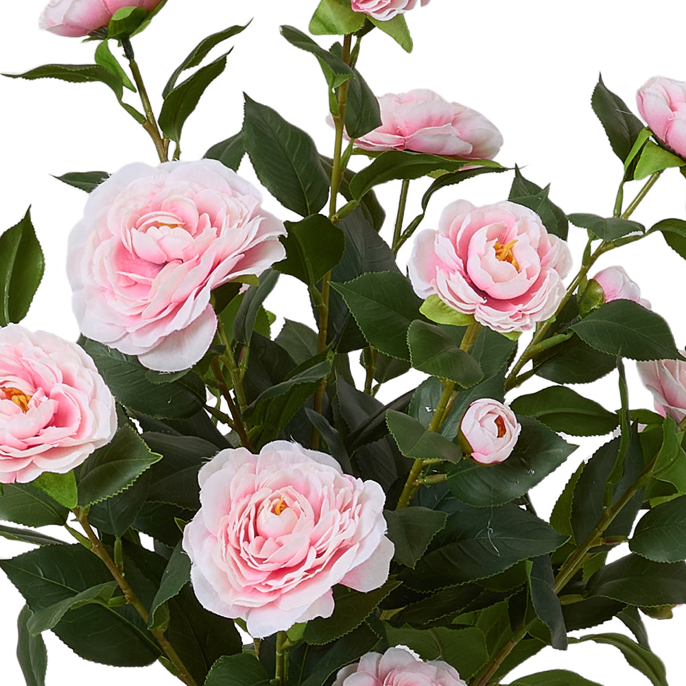 110cm H Artificial Camellia Tree Potted Plant Home Decoration | Pink