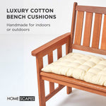 Outdoor Bench Cushion For 2 & 3 Seater Garden Seat Pad For Furniture, Kitchen, Dining & Indoor Use | 3 | Cream
