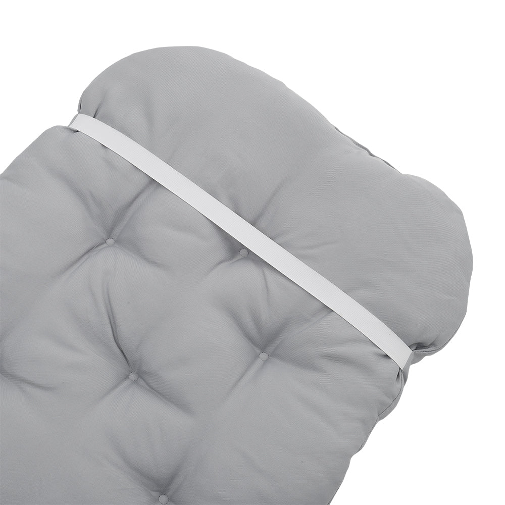 Rocking Chair Tufted Seat Pad Non-slip Seat Cushion | Light Grey