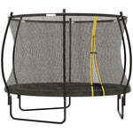 8ft/10ft Trampoline With Enclosure Net And Spring Cover | Medium | Black