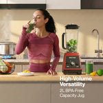 2l Commercial Blender Mixer Food Processor Juicer Smoothie Ice Crush | Red