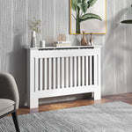 Radiator Cover Painted Slatted Mdf Grill 112/152/172cm | Small | White