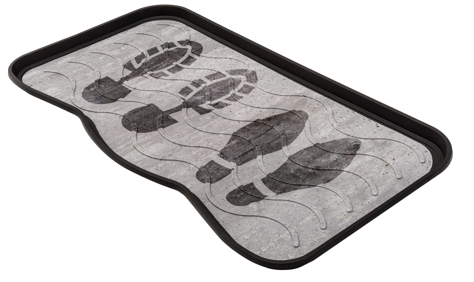 Boot Tray For Shoes And Boots - Footprint Design